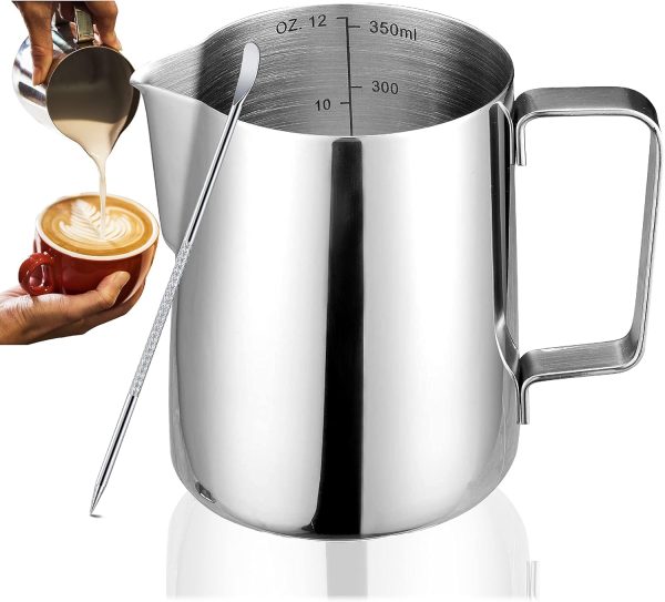 Premium Stainless Steel Pitchers and Jugs – Red Cherry Coffee